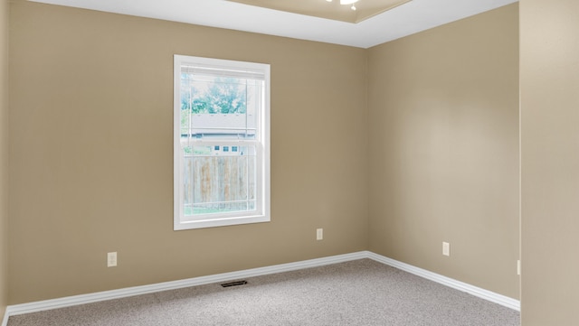 view of carpeted empty room