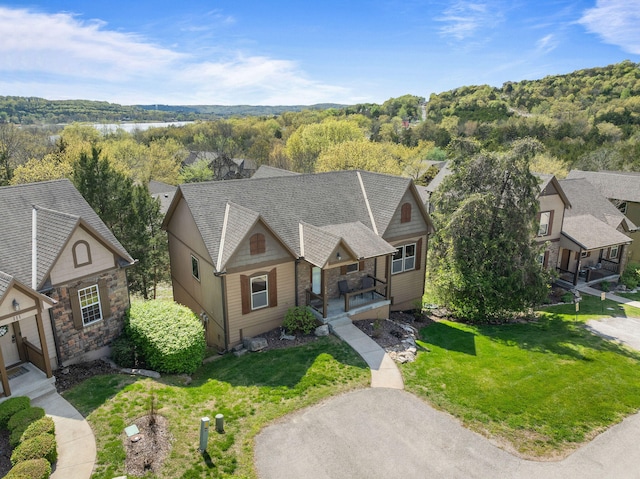 birds eye view of property