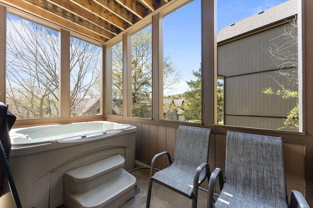 sunroom with a wealth of natural light