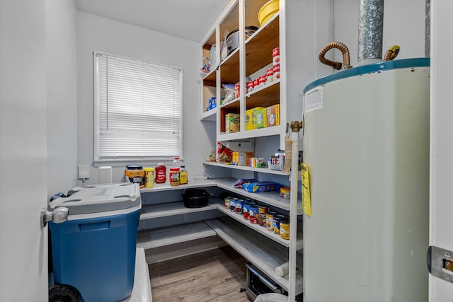 pantry with water heater