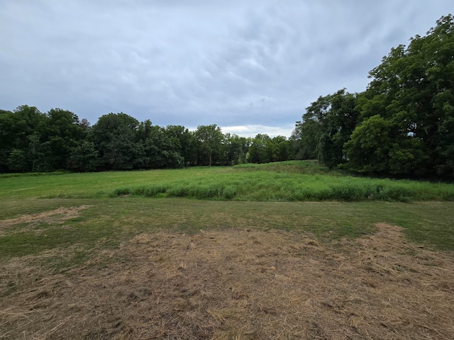 view of landscape featuring a rural view