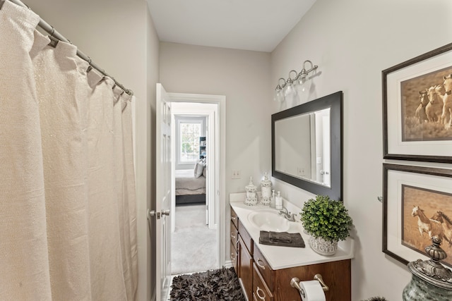 bathroom with vanity