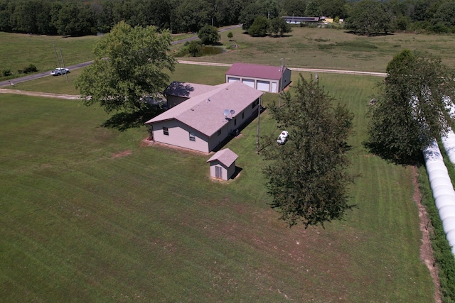 bird's eye view featuring a rural view