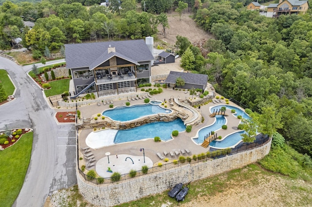 birds eye view of property