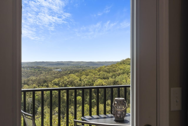 view of balcony