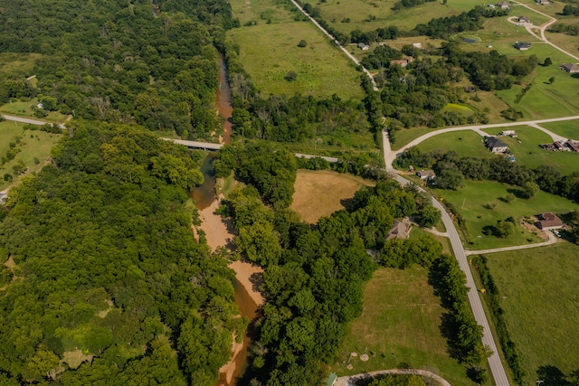 bird's eye view featuring a rural view