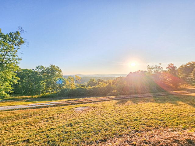 view of yard featuring a rural view