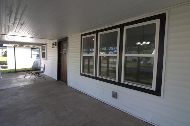 view of patio with covered porch