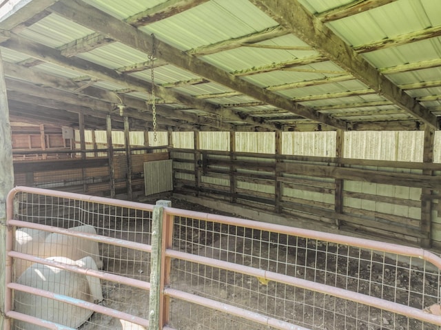 view of horse barn