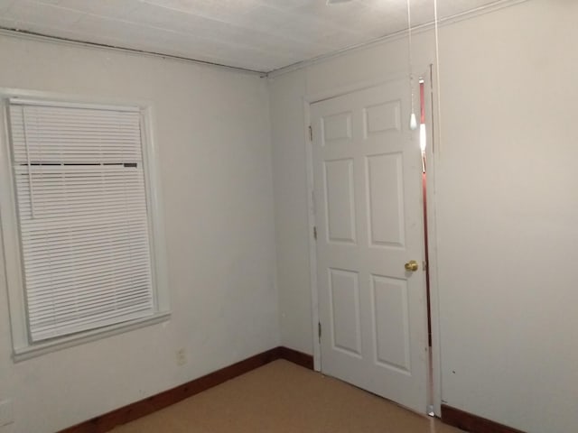 unfurnished bedroom featuring a closet