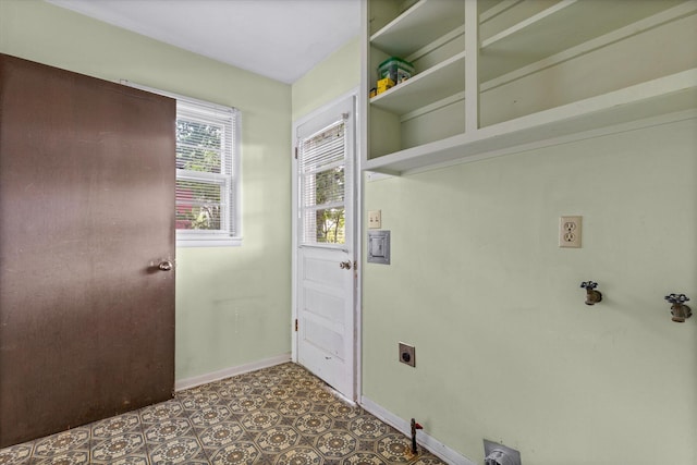 laundry room featuring hookup for an electric dryer