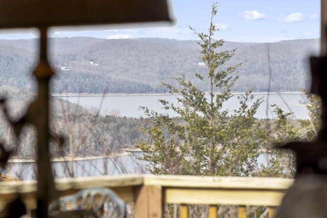 91 Blueview Ln, Kimberling City, MO 65686 - exterior details featuring a forest view and a mountain view