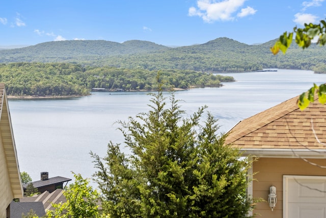91 Blueview Ln, Kimberling City, MO 65686 - water view with a view of trees and a mountain view