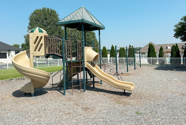 view of jungle gym