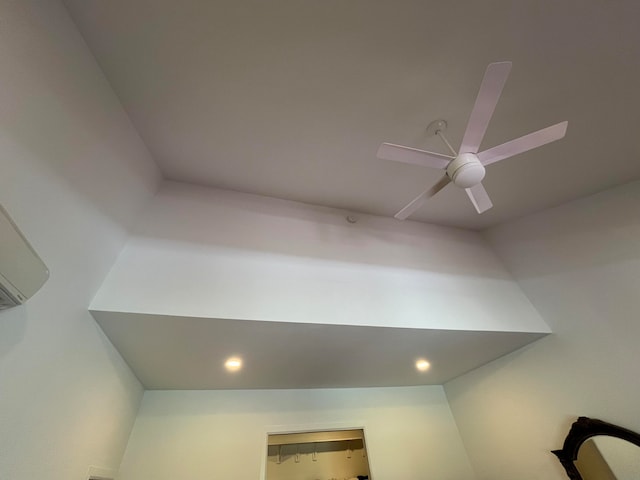 details featuring ceiling fan