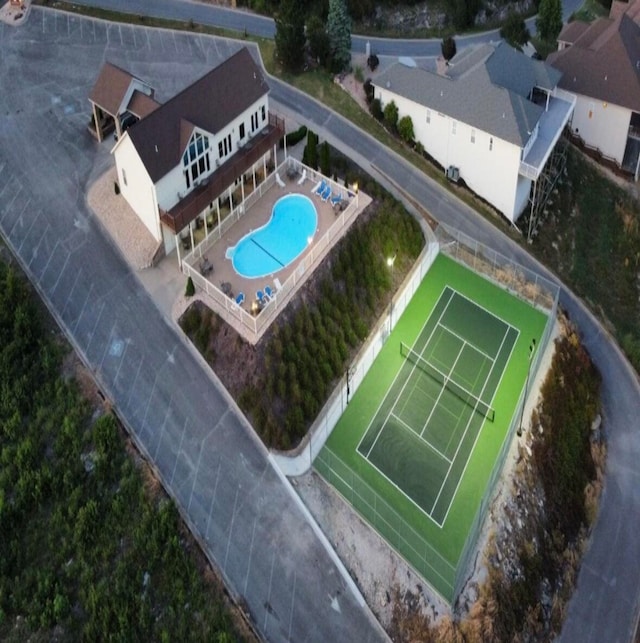 birds eye view of property