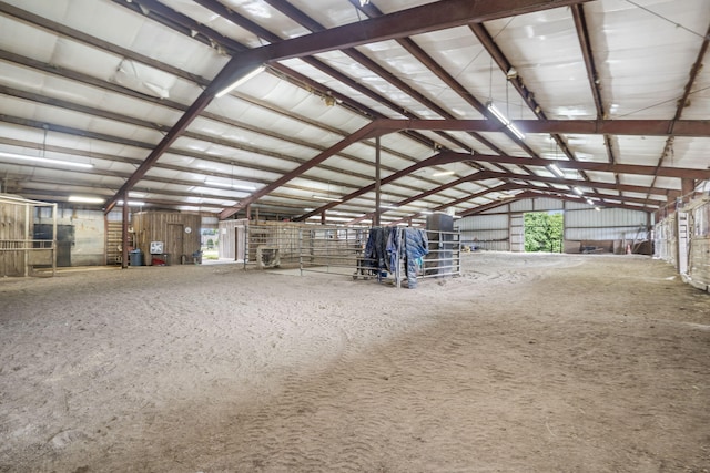 view of horse barn