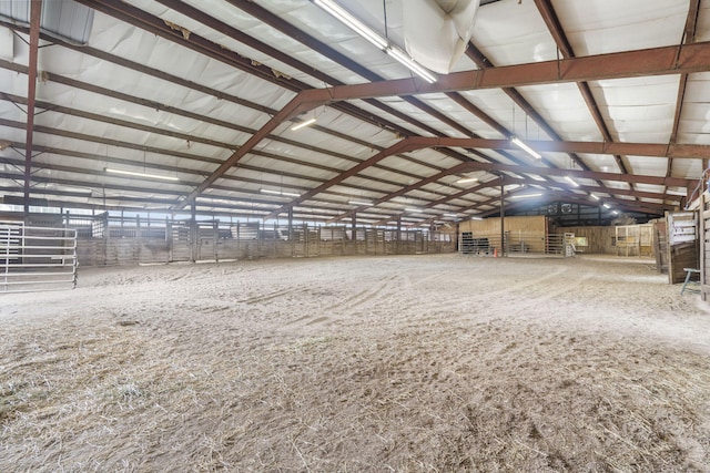 view of horse barn