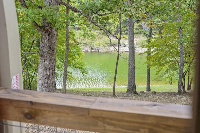 view of water feature