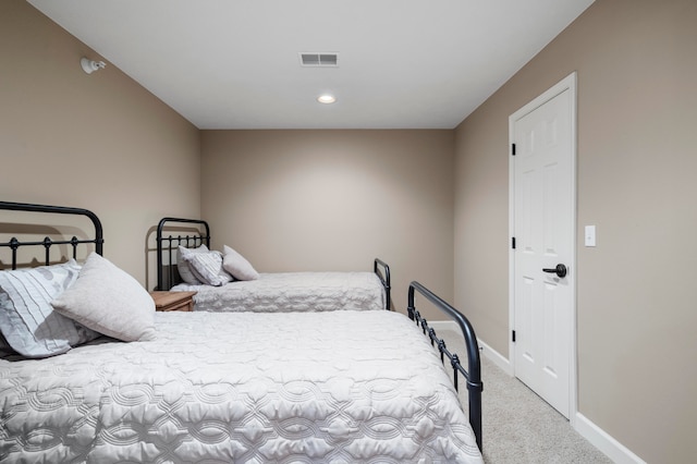 bedroom with carpet