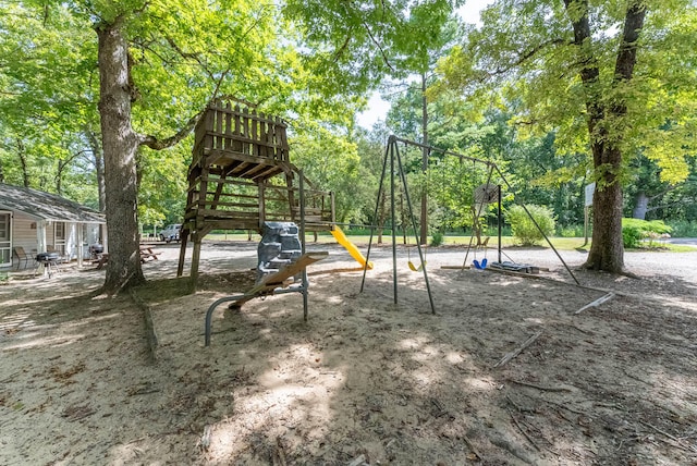 view of jungle gym