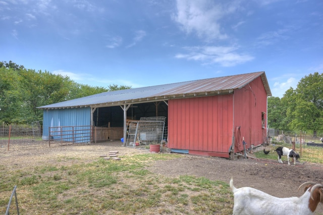 view of horse barn