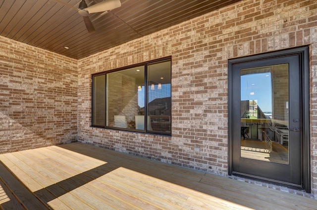 3940 E Ridgeview St, Springfield, MO 65809 - wooden deck featuring ceiling fan