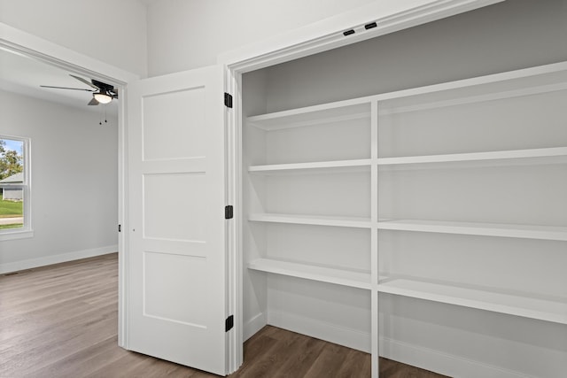 closet featuring visible vents