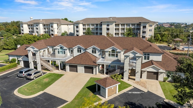 view of property with a garage