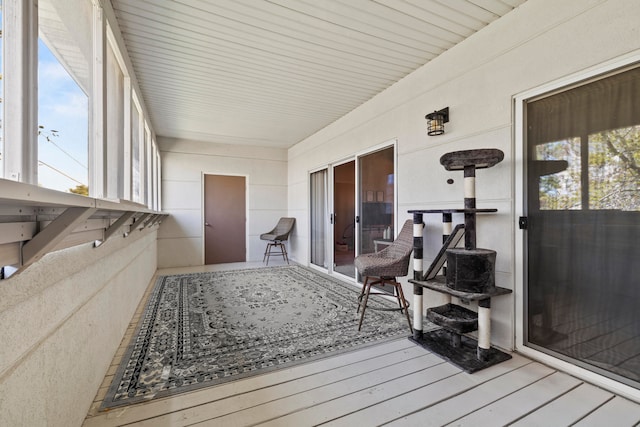 view of sunroom / solarium