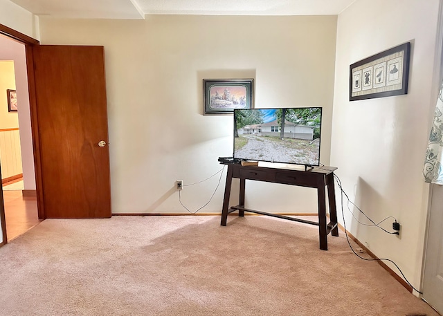 view of carpeted office