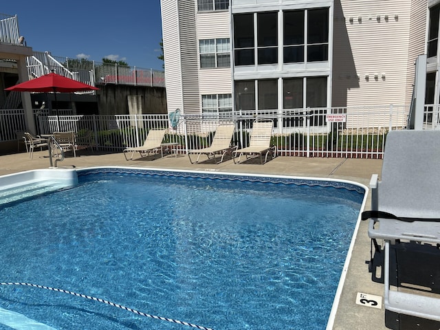 200 Meadow Ridge Ln Unit 6-2, Branson, MO 65616 - pool featuring fence and a patio