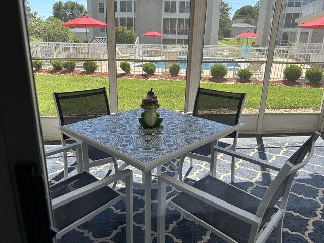 200 Meadow Ridge Ln Unit 6-2, Branson, MO 65616 - sunroom / solarium featuring outdoor dining area
