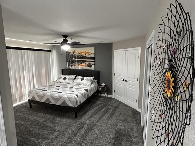 200 Meadow Ridge Ln Unit 6-2, Branson, MO 65616 - carpeted bedroom featuring baseboards and a ceiling fan
