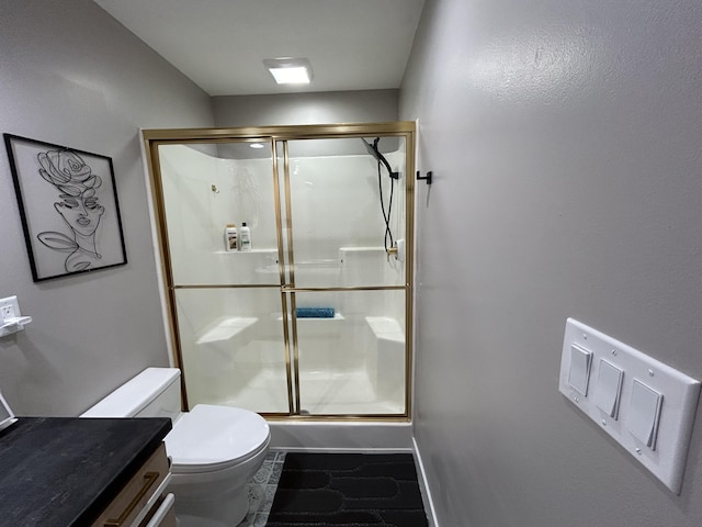 200 Meadow Ridge Ln Unit 6-2, Branson, MO 65616 - full bath with toilet, tile patterned flooring, and a stall shower