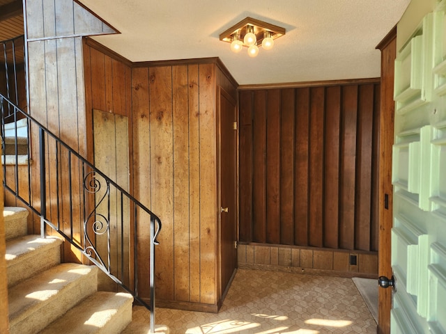28409 Bali Rd, Warsaw, MO 65355 - staircase with wood walls