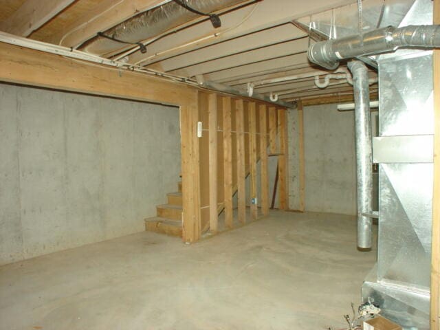 view of basement