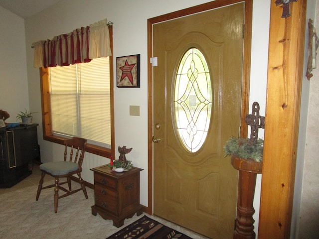 view of foyer entrance