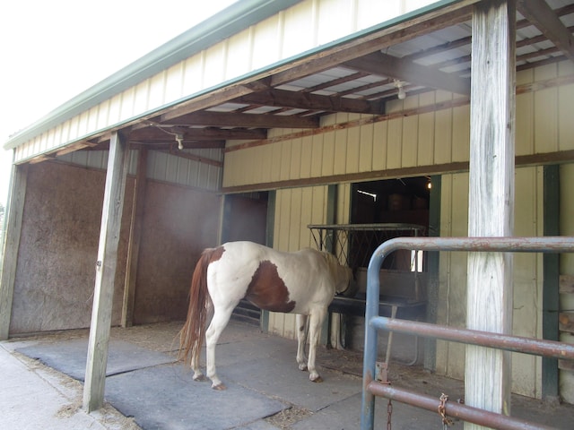 view of horse barn