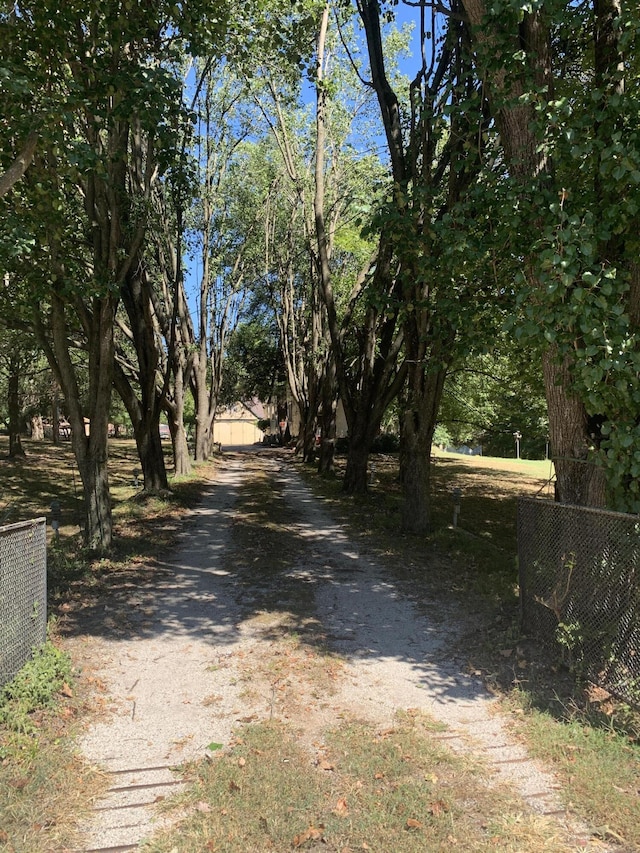 view of road featuring driveway