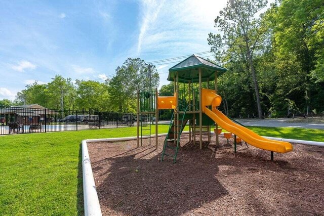 view of jungle gym