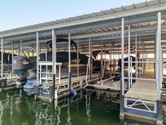 view of dock