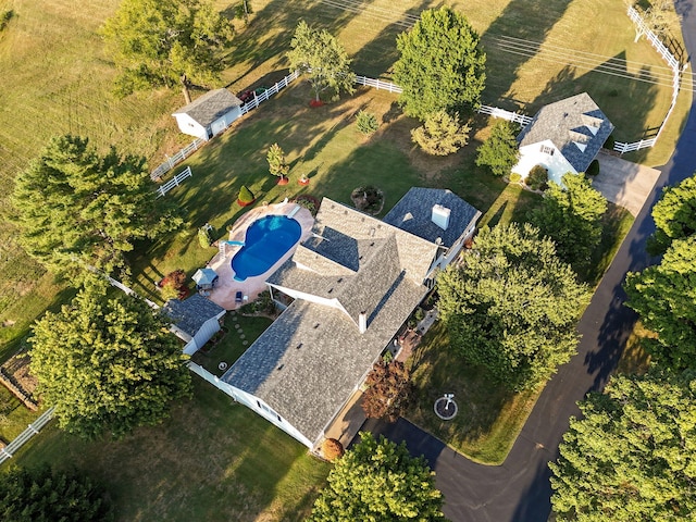 1568 Glossip Ave, Highlandville, MO 65669 - aerial overview of property's location featuring a pool area