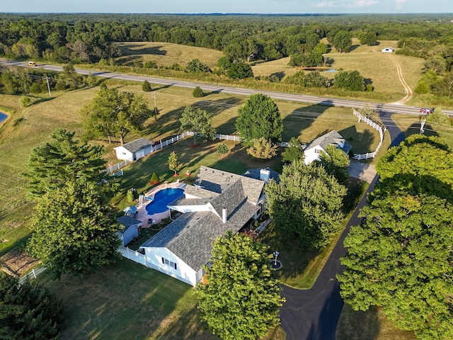 1568 Glossip Ave, Highlandville, MO 65669 - aerial view of a heavily wooded area