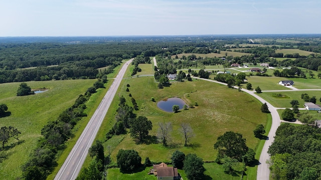 1568 Glossip Ave, Highlandville, MO 65669 - aerial view of property and surrounding area with a large body of water