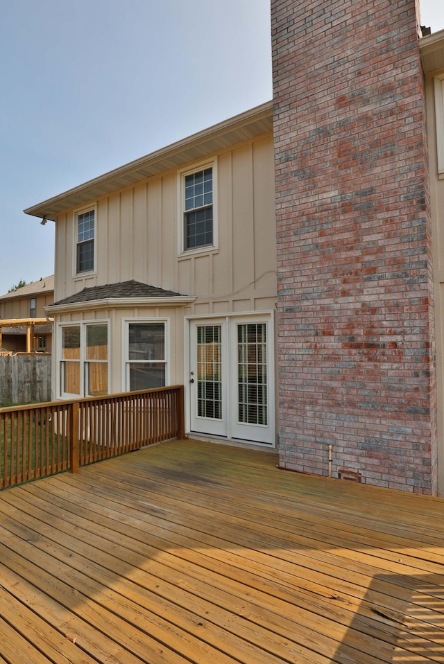 view of wooden terrace