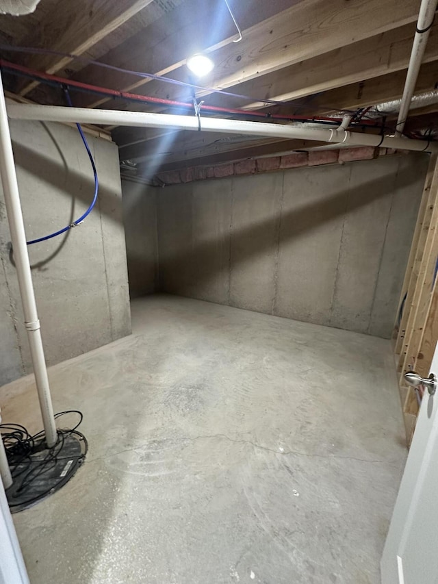 view of basement