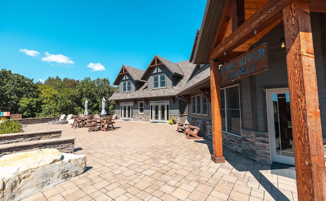 1326 Bald Eagle Dr, Galena, MO 65656 - view of patio / terrace with french doors