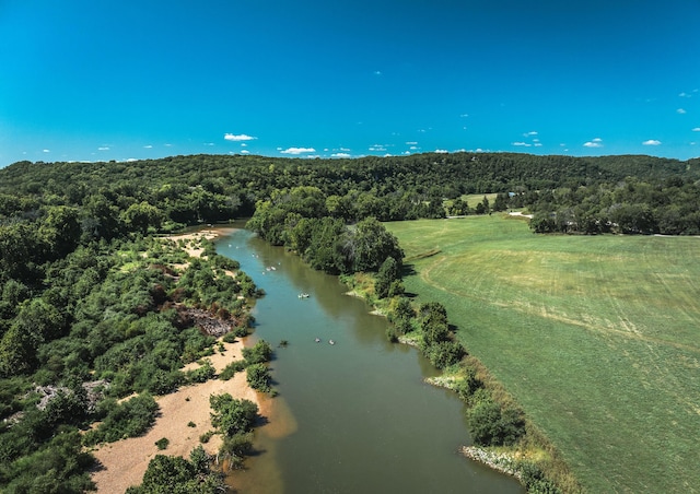 1326 Bald Eagle Dr, Galena, MO 65656 - aerial view featuring a forest view
