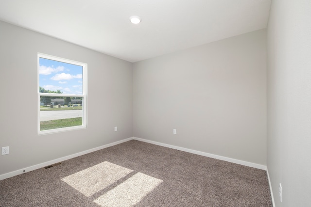 view of carpeted empty room